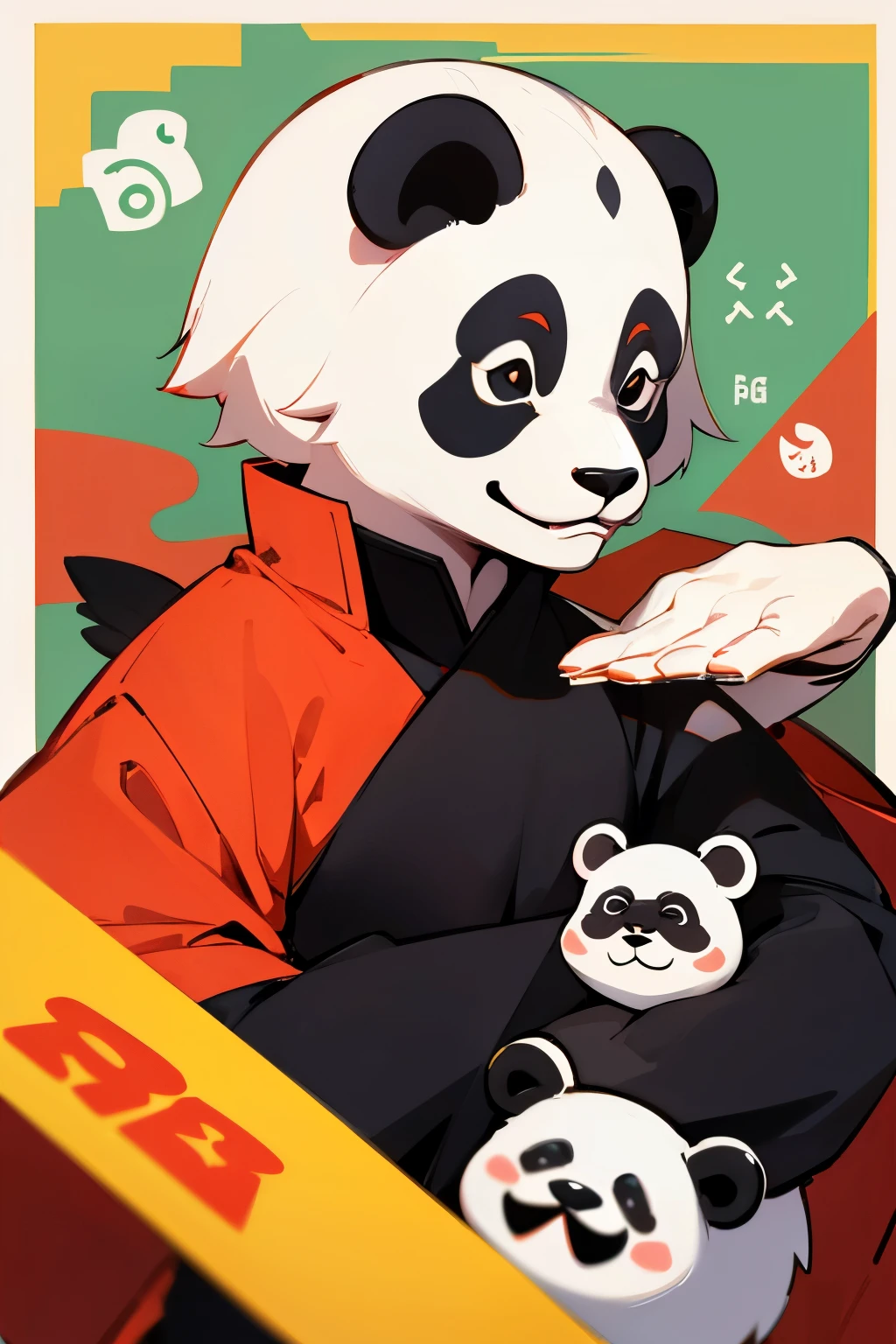 Panda Express saying hi or hello
