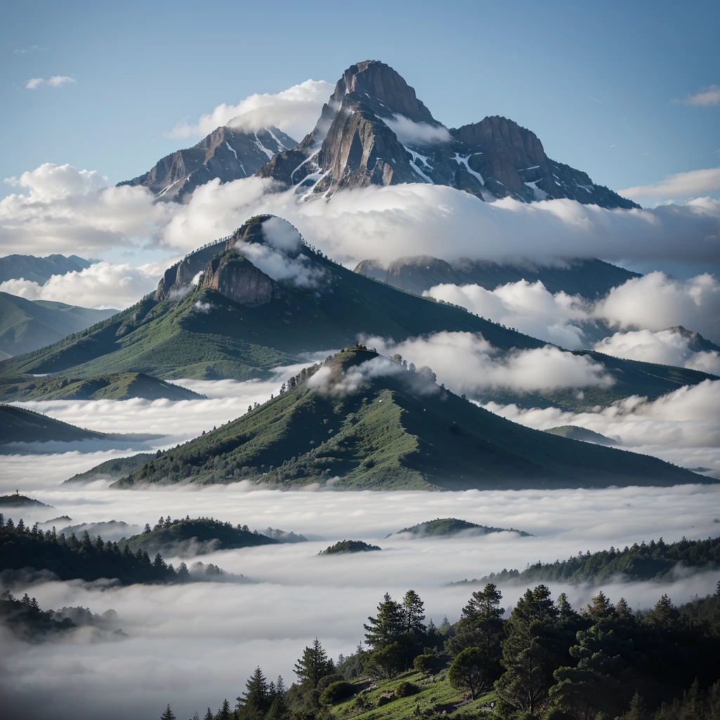 mist sea mountain