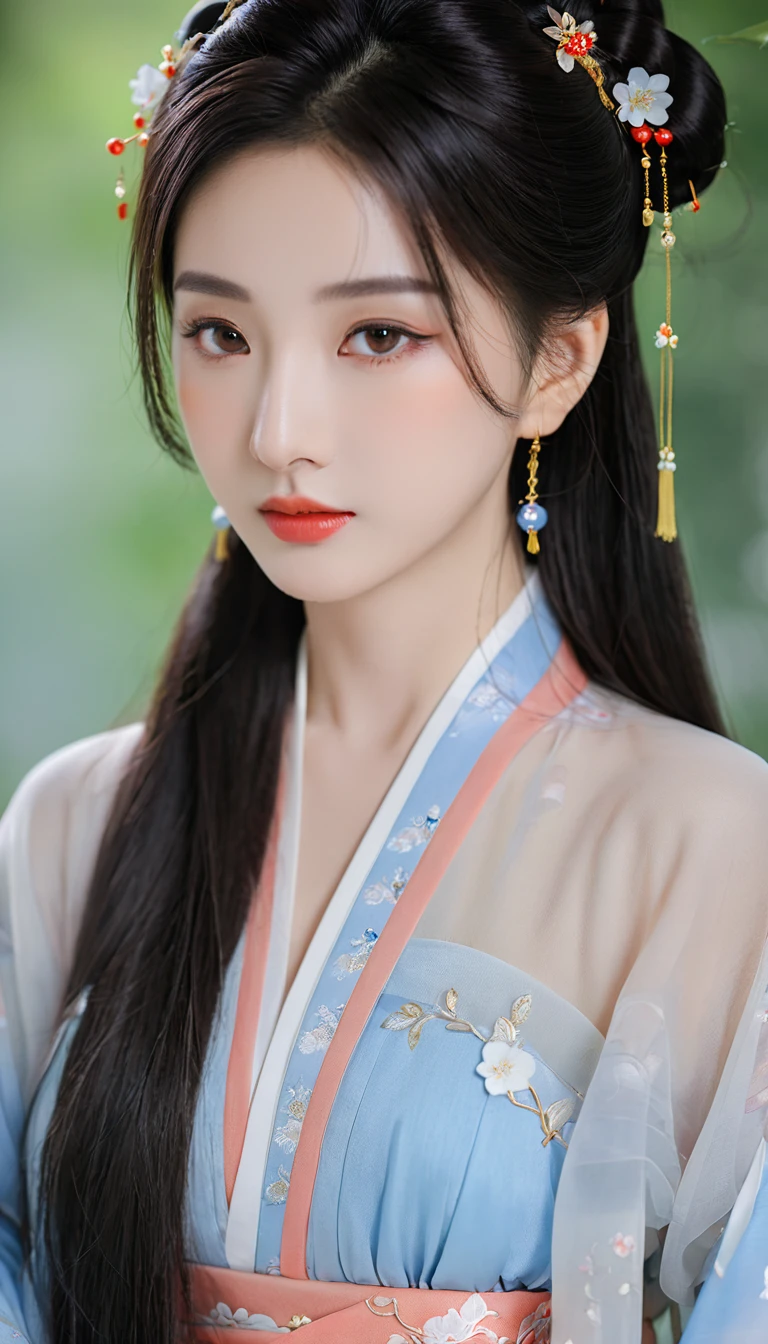 Best quality，masterpiece，Real photography，Official Art，Perfect girl，Professional photography，Photographic pose，Hanfu