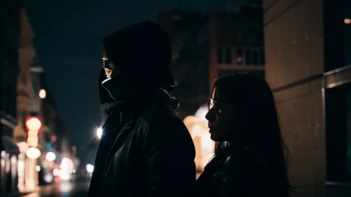 Detective and superstarman with a girl no face reveal