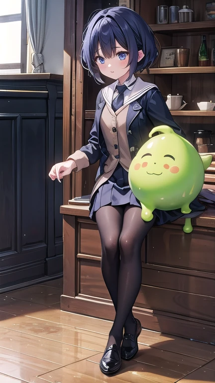 Slime character and one girl,(Slime)