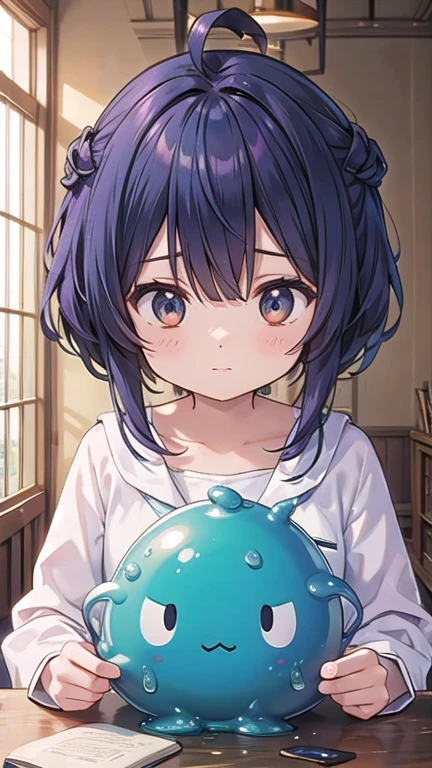 Slime character and one girl,(Slime)