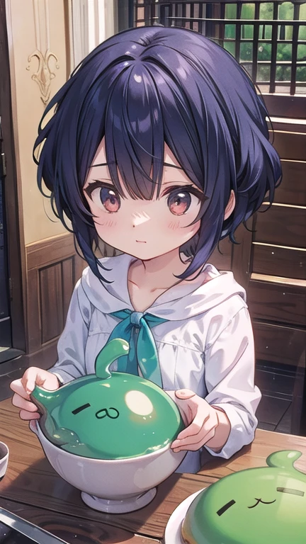 Slime character and one girl,(Slime)