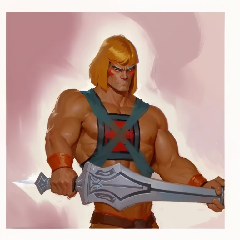 a cartoon of a man holding a sword in his hand, he man, he man, he man with a dark manner, he man!!!!!, he man!!!!!, same style, he man, portrait of he man, portrait painting of he man, filmation animation, tertrevkaiser, filmation