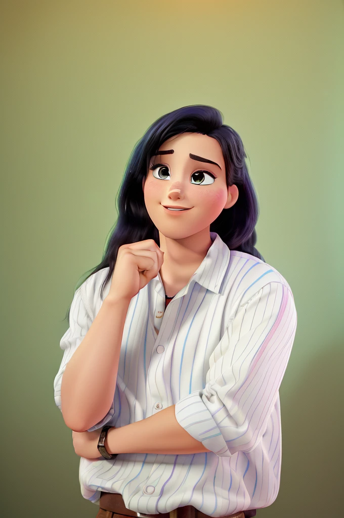 (best qualityer,high resolution,work of art:1.2), Disney Pixar style couple in a theater, ultra detali, (realisitic,photorealisitic,photo-realisitic:1.37), swirly vibrant colors, Theatrical lighting