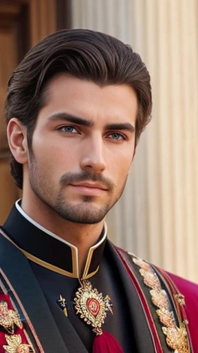A beautiful Hungarian man focus on the face