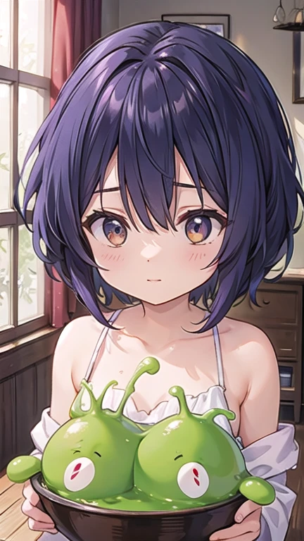 Slime character and one girl,(Slime)