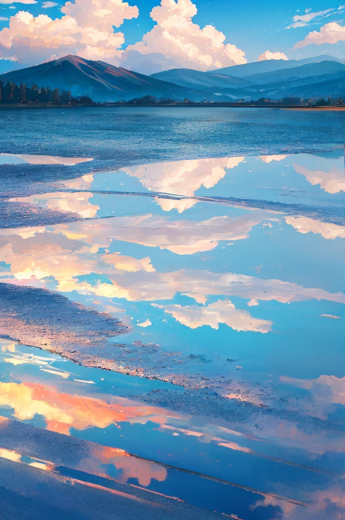 Realistic,青null,White cloud,Clear and transparent,nullで遠い ,high quality desktop wallpaper,Very beautiful photos, Beautiful and vibrant colors, Beautiful colors, Stunning colors, Gorgeous colors,
null, (reflection的な_water:1.3), Scenic, null, water, (ripple:0.5), reflection, Wind, (Cinematic:1.2), (horizon:1.3), shallow_water,