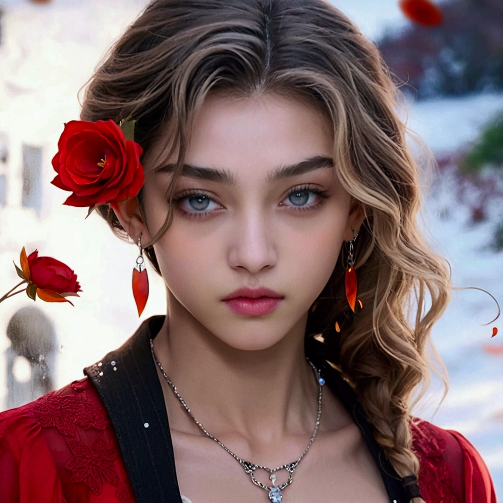 ((high qualityな仕事))high quality,Intricate details,One cool vampire(male)1 human female,A love story that transcends racial barriers,Super delicate eyes,Abandoned castle in the background,