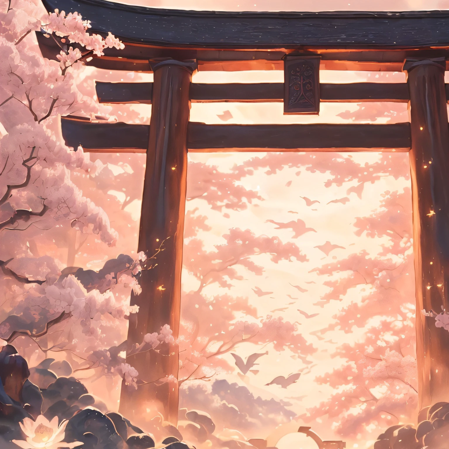cenário de anime de um portão tori e um lago com água, inspirado em Torii Kiyomoto, anime linda cena de paz, Fundo de anime art, Estilo de arte japonesa, inspirado em Torii Kiyomasu, Papel de parede de arte anime 4k, papel de parede de arte de anime 4k, Fundo de anime, Linda cena de anime, papel de parede de arte de anime 8k, inspirado em Torii Kiyomasu , change colors to blue, hight quality, more details, 4k, transforms this scenario into a nighttime scenario with cold colors and maintaining a mystical theme,