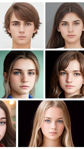 A large group of German Teens focus on faces