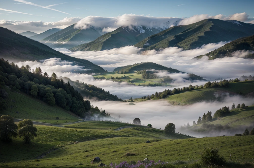 misty valley