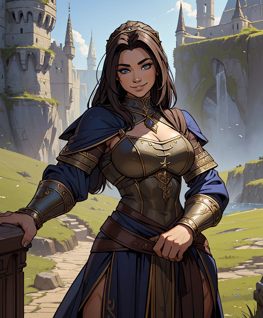 (((1girl))) (((Solo focus))) (((Appears to be 20 years old with youthful looks.))) (((Medieval fantasy attire.))) (((Medieval fantasy aesthetic.))) ( Design an amazingly attractive, sexy female character for a dark fantasy world. There is a lot of personality and character in her expression and she has an amazing body with very sexy features. Female bodybuilder physique. Cute smile. muscular, gorgeous face, fantasy artwork, fantasy attire, fantasy adventurer, masterpiece:1.3,madly detailed photo:1.2, hyper-realistic lifelike texture:1.4, picture-perfect:1.0,8k, HQ,best quality:1.0, (masterpiece,fantasy,art, best quality, unreal engine, 8k, ultra HD, centered image, absurdres
centered image