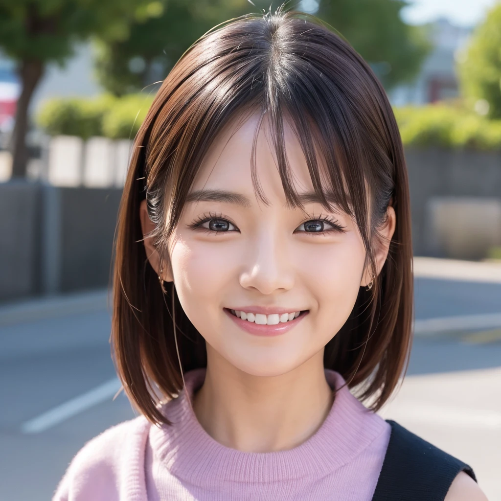 Chin　woman　Japanese　Idol　Real　smile