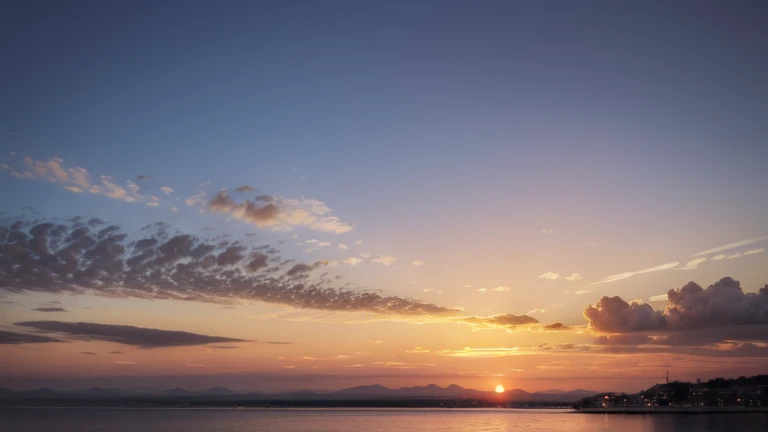 Sunset.