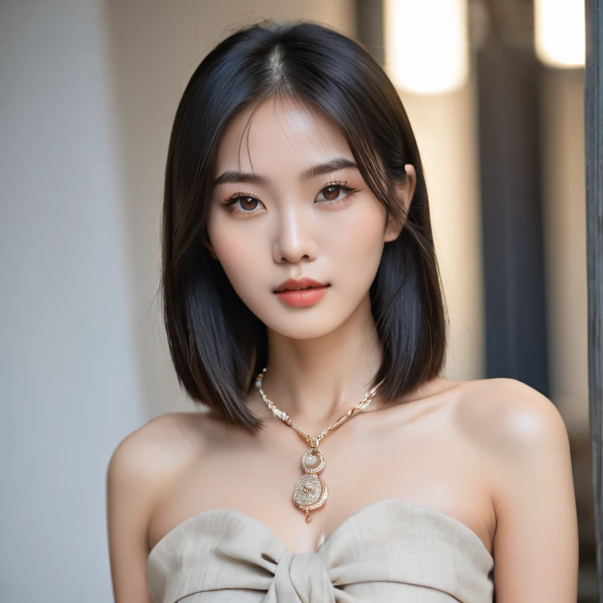 4K,((Highest quality)), ((masterpiece)) , BREAK,((((one girl)))),(Gaunt:1.2),(detailed),((in the living)),((One girl)),((nude)),naked,((17 years old)),((flat chest:1.6)), (stare at viewer with stern eyes:1.5),((one girl)),(bitting own lip:1.1),(angry:0.9),nose blush,(shamefull:1.2),(bob cut hair),surprised, ((beautiful realistic face)),((intricate choker necklace)), ((intricate earrings)), beautiful korea women, beautiful young south korea women, young and adorable korean faces, gorgeous young korean women, korean girls, girls cute beautiful faces, korean female idol portraits, young and cute asian faces , cute natural anime faces, asian cute faces,((finely detailed face)),((symmetrical eyes)),((glistening eyes)),((glistening eyes )),((large eyes)),(( pretty eyes)),(detailed),Perfect Face,((One girl)), ((clear eyes)),((show nipples)),((beautiful skin)),(don't wear anything) ,(((show nipples))),(upper body),((naked)),