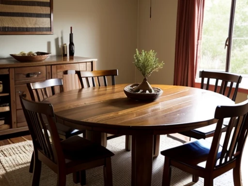 Native American House、Large table、Chair