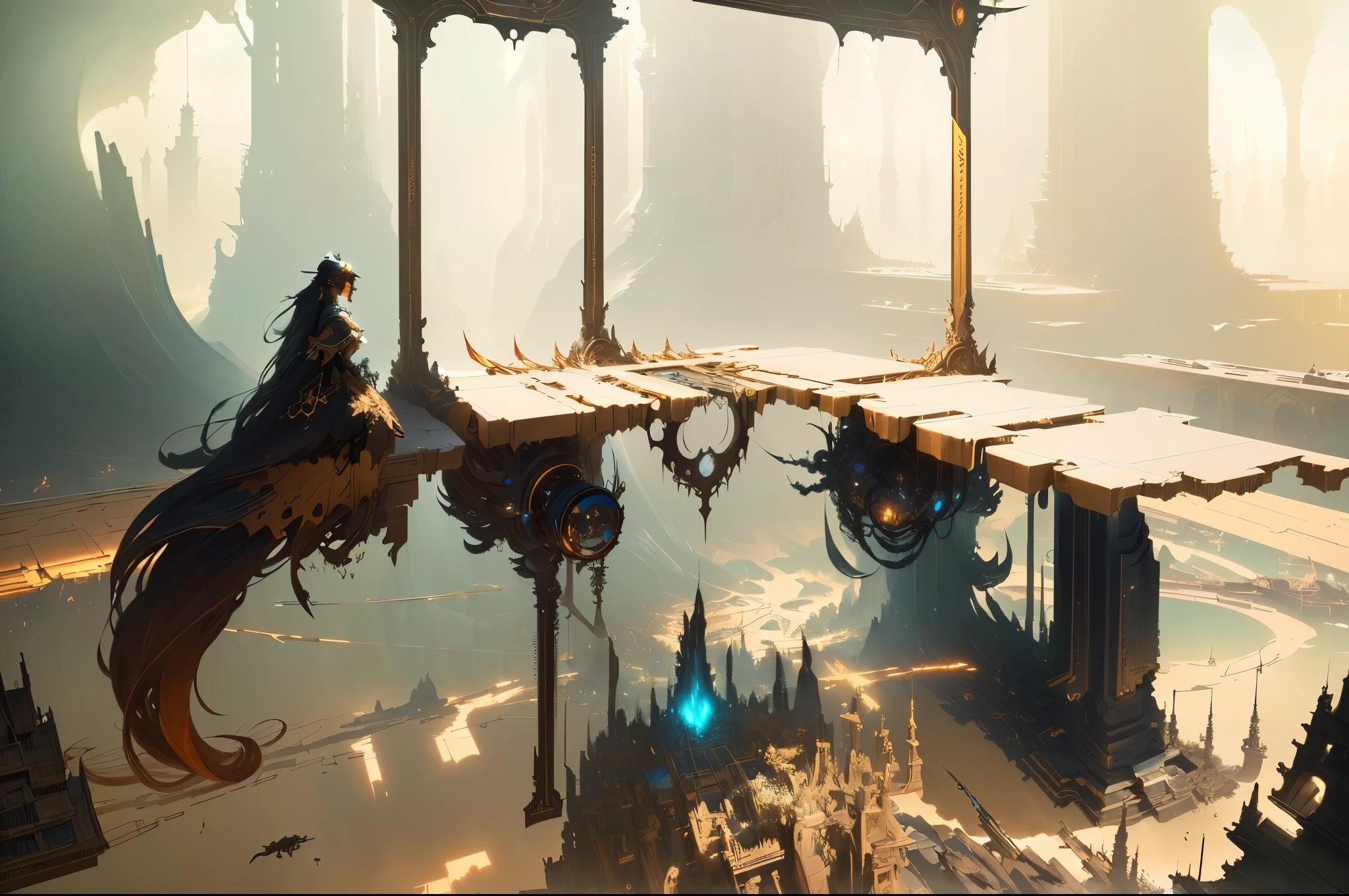 masterpiece, best quality, (extremely detailed CG unity 8k wallpaper), (best quality), (best illustration), (best shadow), absurdres, realistic lighting, (Abyss), beautiful detailed glow, art by PeterMohrBacher,
