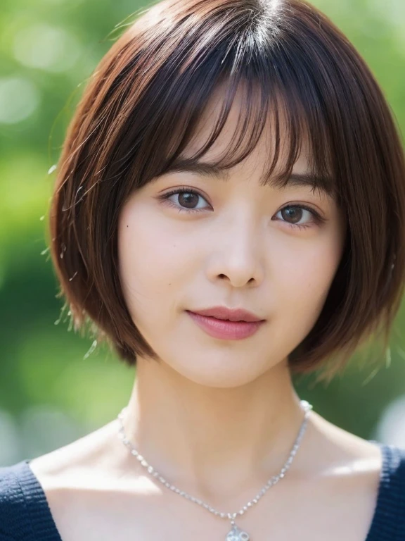 (highest quality、8k、32K、masterpiece、Hmph:1.2)、Photo of beautiful Japan woman in her 30s、very short hair、short hair、Shortcuts、Upper Body、necklace、Shooting from the sky、Don&#39;t look at the camera、(Realistic、Photorealistic:1.37)、1 girl、Photographed in natural light、Physically Based Rendering、Excellent image quality、High resolution、1080P、(Detailed facial depiction)、(Detailed description of the hands)、(Detailed CG)、Rich details、(exquisite features)、(Best image quality)、(masterpiece)、(Beautiful Eyes)、Delicate clavicle、Various poses、profile、White wall、In front of a white door、(A room with a white wall and a window)、Earrings、Laughter、Spring Clothes、((Pastel long sleeve dress))