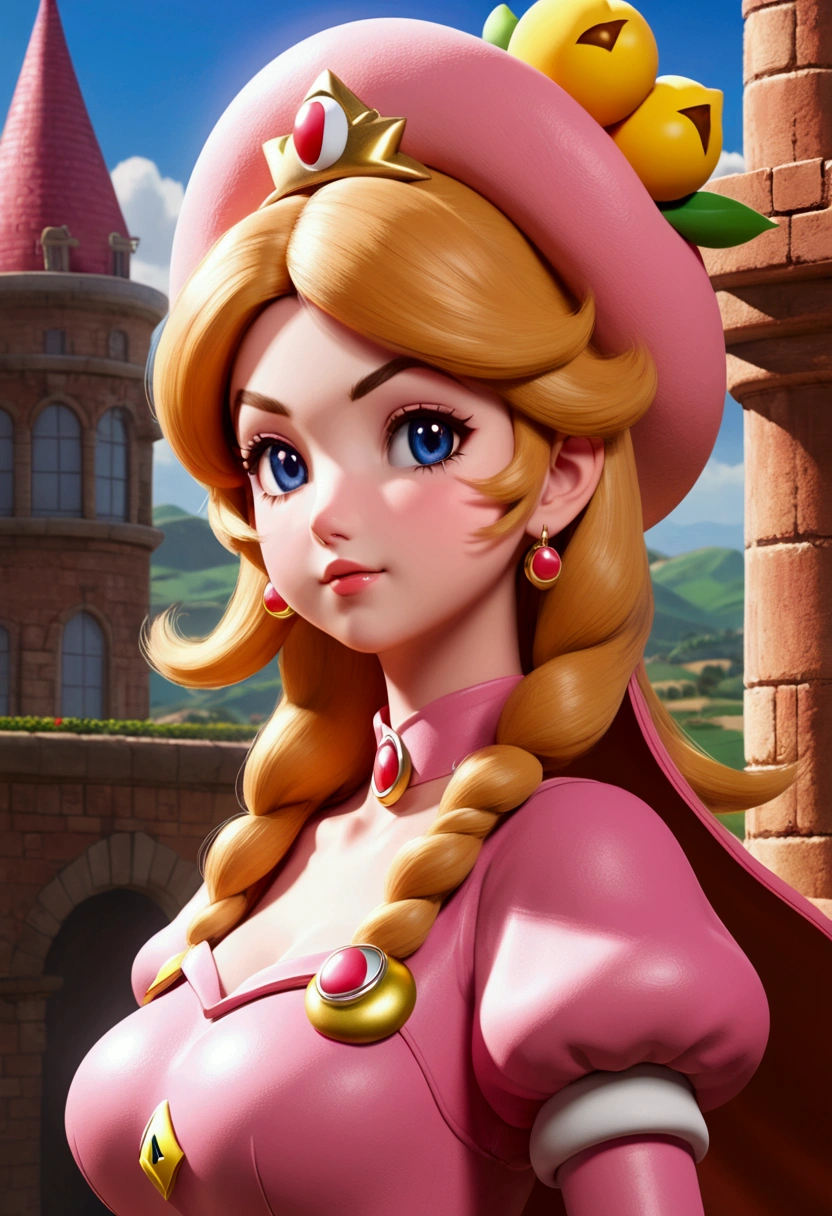 Super mario peach woman 