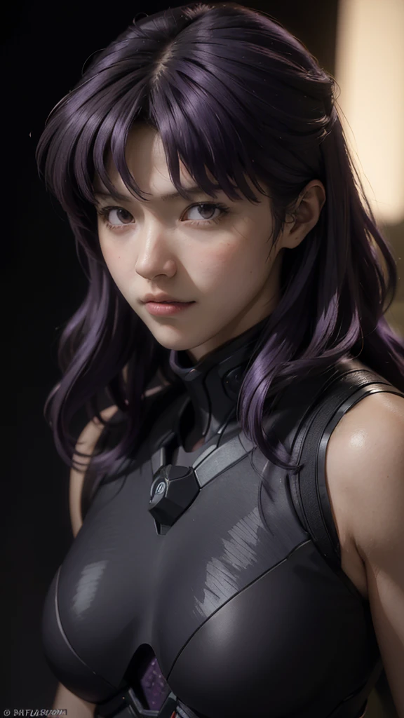 details, detailed skin texture, detailed cloth texture, beautiful detailed face, ultra detailed, ultra high res, raw photo, (misato katsuragi), long hair, (brown eyes:1.5), (purple hair:1.2), (parted bangs:1.5), sidelocks, tall, milf, (mature female:1.2), (30 years old、very cute super model:1.2), natural proportions, (accurate anatomy body: 1.5), Curvy physique, Thick body, looking_at_viewer, dressed in a dark red mecha body conforming suit, next to vehicle, the background is a high-tech lighting scene of the future city skyline, ultra wide angle, 20mm focal length, solo, japanese girl, ((FULL BODY VIEW)), (wide panoramic view), in the dark, deep shadow, low key, cold light, (photorealistic:1.4), masterpiece, best quality, 8k, Best quality, masterpiece 