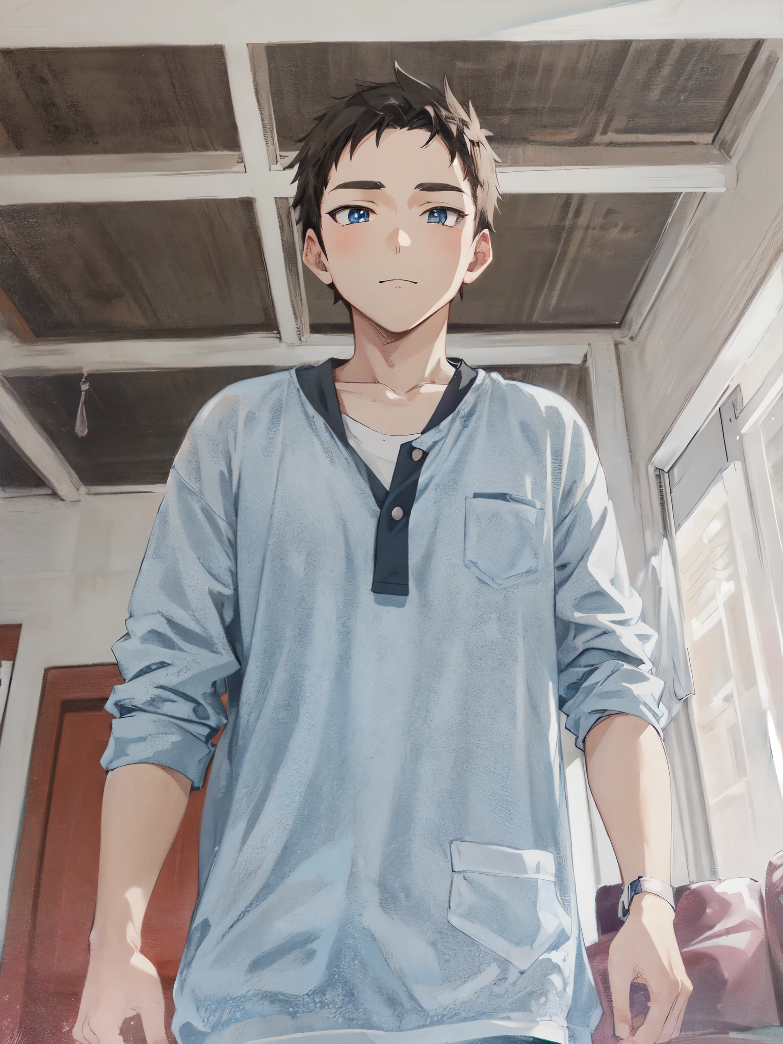 Anime boy cool cute skin white