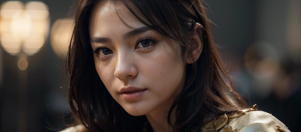 a beautiful japanese woman, detailed face, detailed eyes, detailed lips, long eyelashes, seductive pose, cosplay outfit, intricate cosplay details, natural self-portrait, photography, portrait, cinematic lighting, warm color tones, (best quality,4k,8k,highres,masterpiece:1.2),ultra-detailed,(realistic,photorealistic,photo-realistic:1.37),HDR,UHD,studio lighting,ultra-fine painting,sharp focus,physically-based rendering,extreme detail description,professional,vivid colors,bokeh