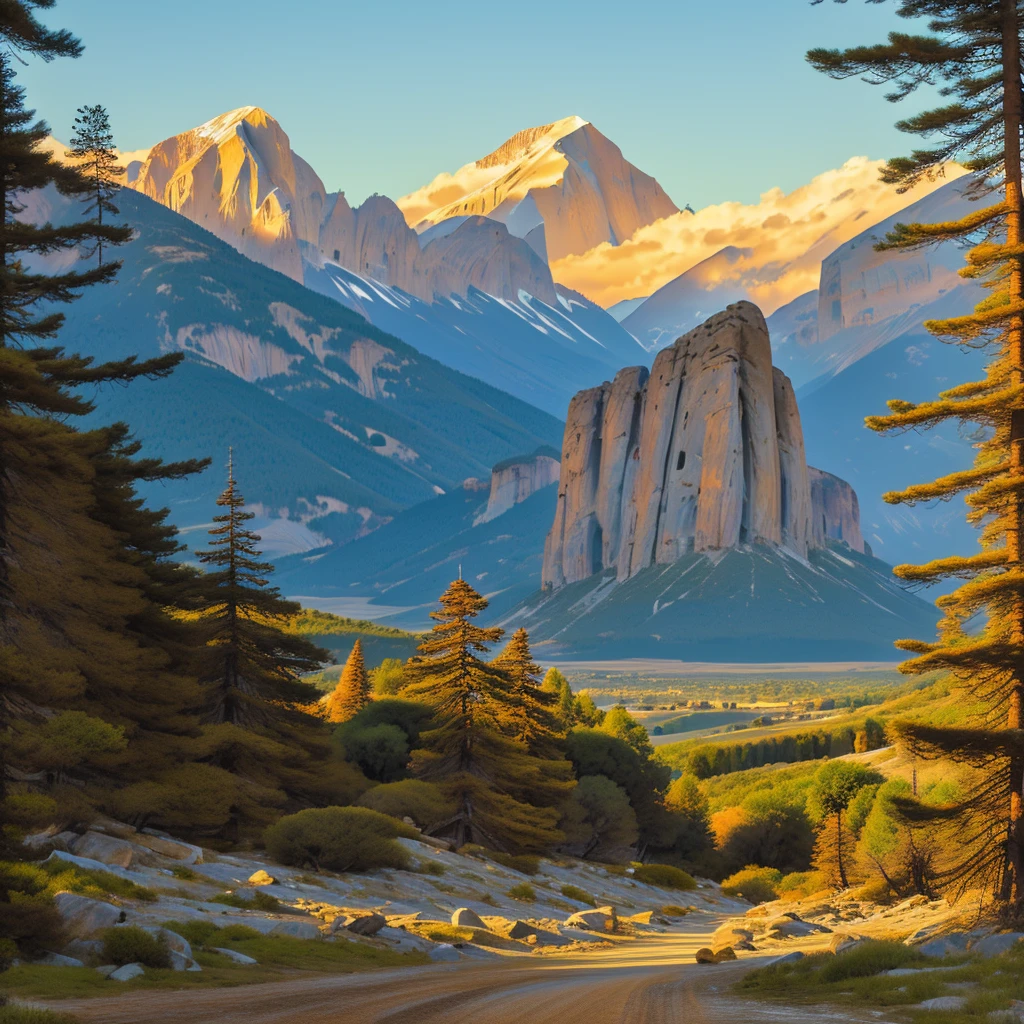 PLEASE MAKE A COVER THAT SAYS "JULY 2024 ARCABUCO TOURISM", in the image please have mountains, a sunset landscape