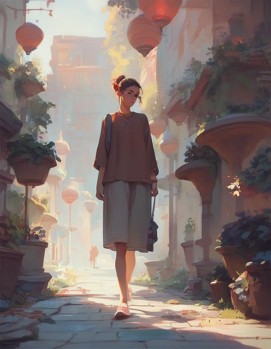 girl walking