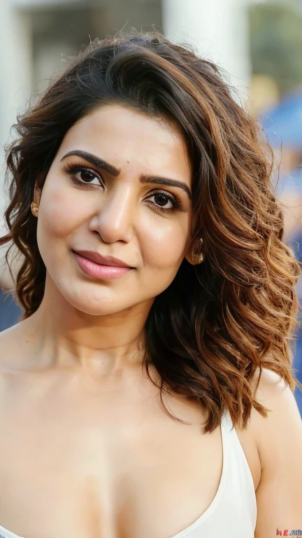  Top down view,free shaggy hair, A photograph of beautiful samantha ruth prabhu showing her midriff and cleavage, messy long free black hair, sunlight, ((lingerie)),clear forehead, capturing a home-made photo from bedroom,biting her lips sexily, looking up into camera, She looks into the camera with black pupil eyes, Background is a messy middle class bedroom,half body seen, realistic, Soft, cool light filter, casting a golden glow on her face, average size,((clear forehead)), ((untoned abs)), half body, tongue out

Camera Settings:
Type of Photography: Selfie, Gear: Samsung Galaxy S21, Settings: f/11, ISO 100, 1/50 sec.