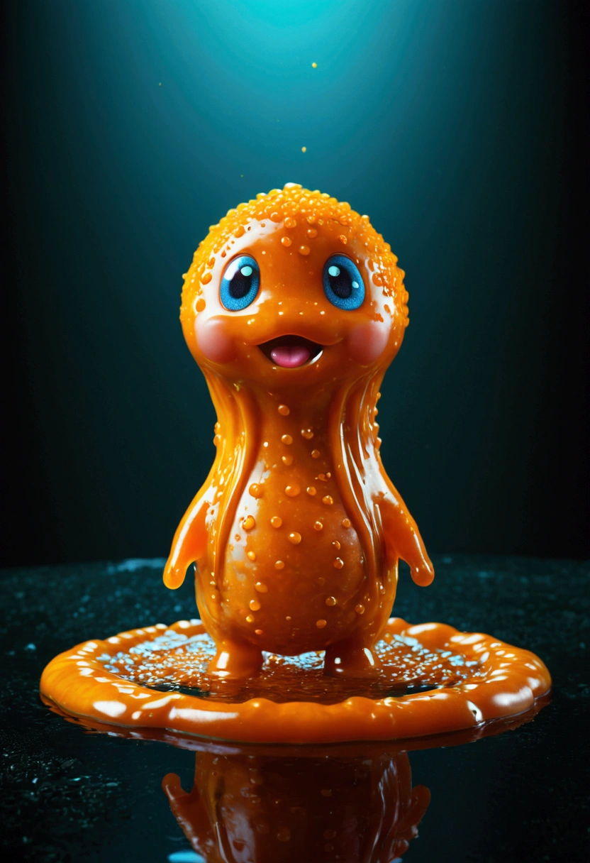 cute Slime, full body, cinematic still, (best quality, masterpiece, photorealistic), very aesthetic, perfect composition, intricate details, ultra-detailed, vivid colors