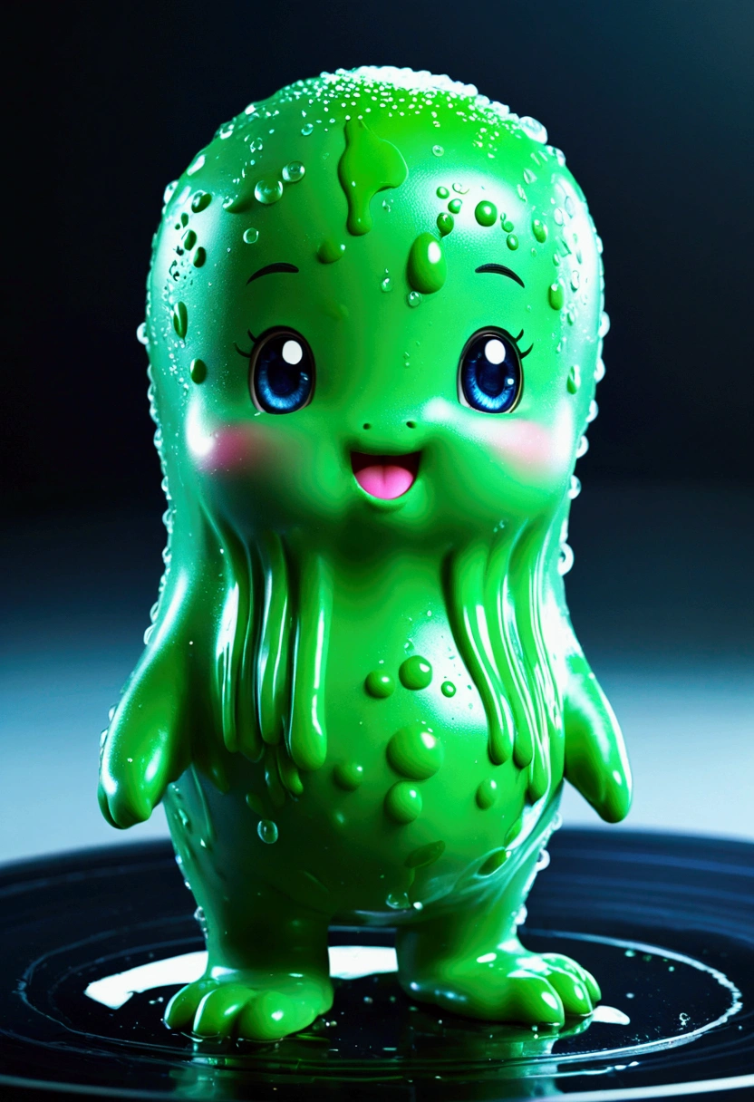 cute Slime, full body, cinematic still, (best quality, masterpiece, photorealistic), very aesthetic, perfect composition, intricate details, ultra-detailed, vivid colors