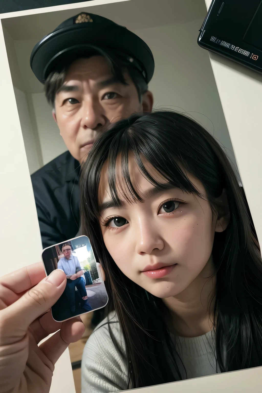 create a photo of me with my father