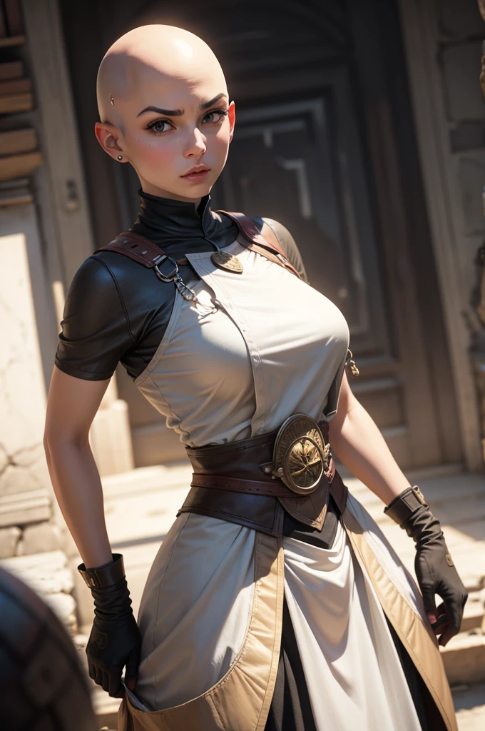 bald female character