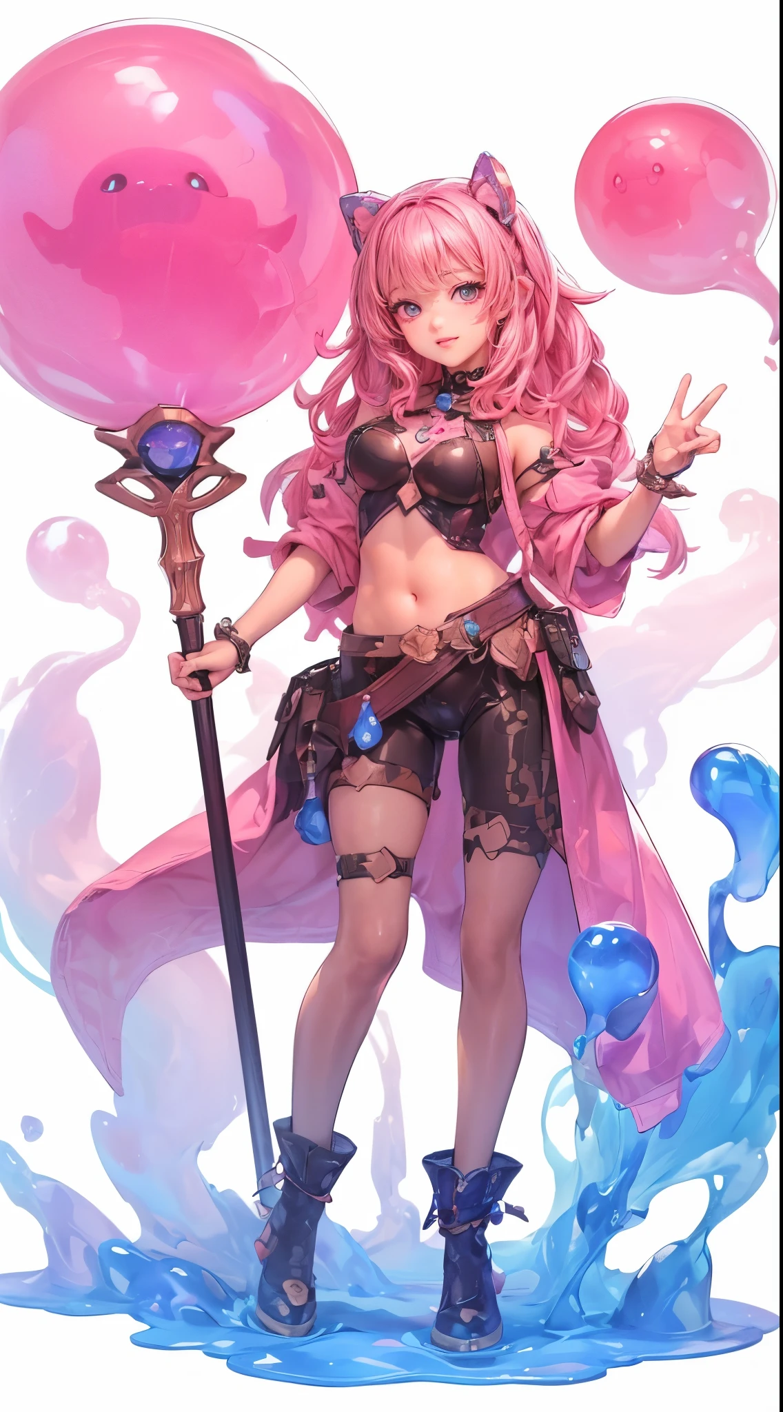 humanoid slime character, jrpg style, (best quality,4k,8k,highres,masterpiece:1.2),ultra-detailed,(realistic,photorealistic,photo-realistic:1.37),detailed slime creature with humanoid features, jrpg video game style, highly detailed face and eyes, intricate texture, glistening gelatinous body, cute and whimsical expression, vibrant colors, dramatic lighting, fantasy landscape background, cinematic composition