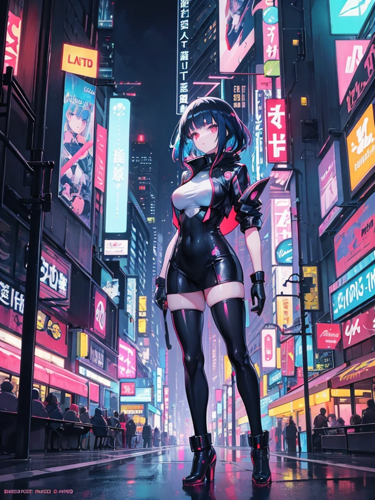 Gentle anime women, blade runner movie styled art, beautiful women, blade runner city, cinematic, neons, beautiful city scenery, colorful lights, neon banners, futuristic