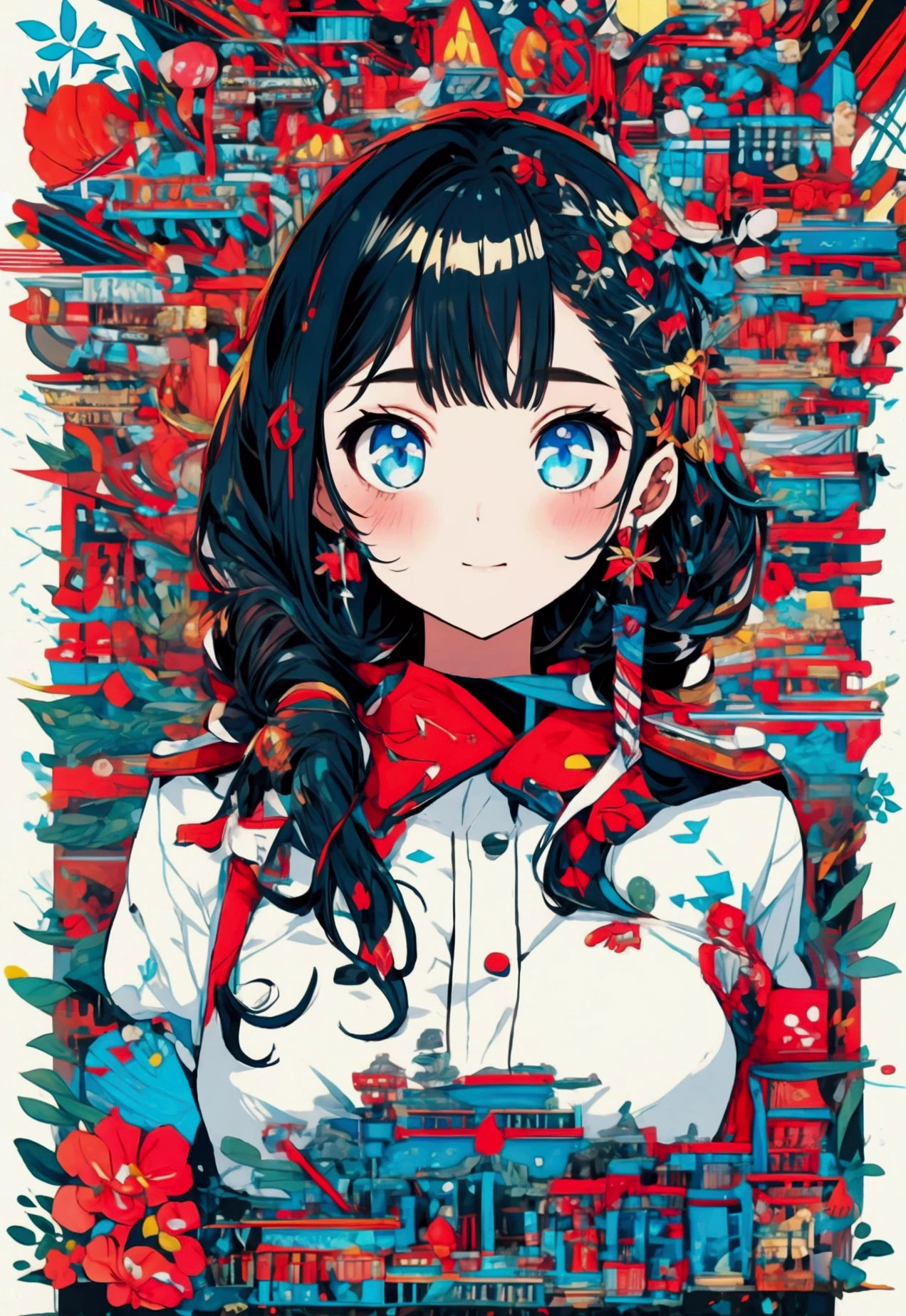 1girl, student council president 