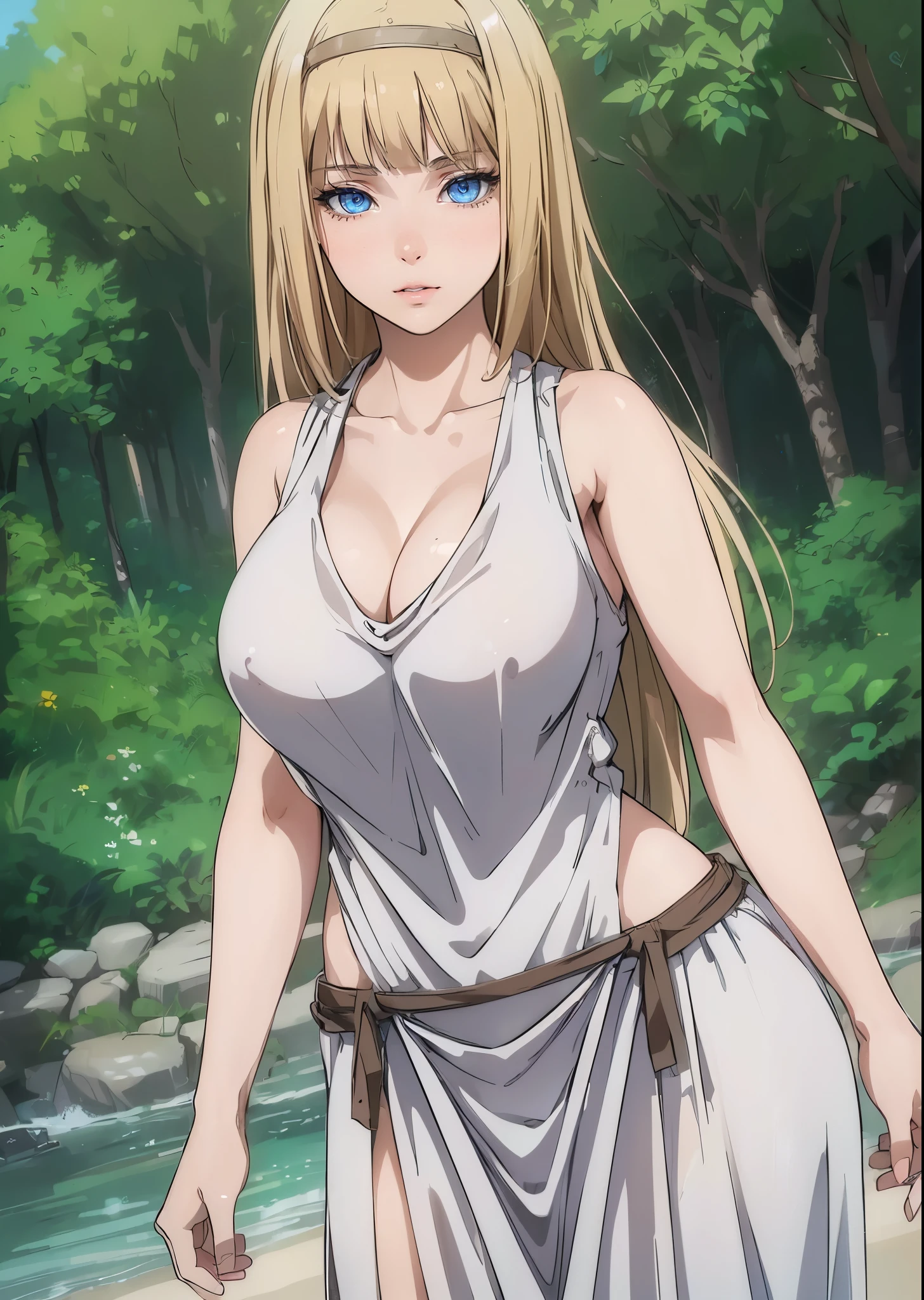 ((1girl, solo)), beautiful body, (perfect anatomy, perfect body, perfect hands, perfect legs), nice hands, natural proportions, sexy body, large breasts, standing BREAK
((extremely detailed face)), blue eyes, (beautiful detailed eyes:1.6), (realistic pupils, realistic iris:1), expressive eyes, ((looking at viewer)), (clear eyes:1.3), (hyperrealistic:1.2), (detailed skin texture:1.2), smooth skin, blonde hair, blunt bangs, sidelocks, long hair, (detailed lips:1.2), (attractive lips:1.1), (glossy lips:1.1), perfect face, perfect eyes BREAK
(masterpiece:1.5), anime-style, top quality, best quality, (beautiful and aesthetic:1.2), (ultra detail:1.5), Ultra-detailed depiction, Ultra-precise depiction, extremely detailed 8k illustration, high resolution, (highly detailed shading:1.2), (realistic lighting:1.4), perfect lighting, vibrant colors, dynamic tones, striking hues, 8k, absurd resolution, perfect shadows, hdr, UHD, ambient lighting, realistic, ultra-realistic, photo realistic, highly detailed, rich detail, luminous colors, fine texture, intricate design, professional illustration, (soft light:1.2), (illustration:0.7)
