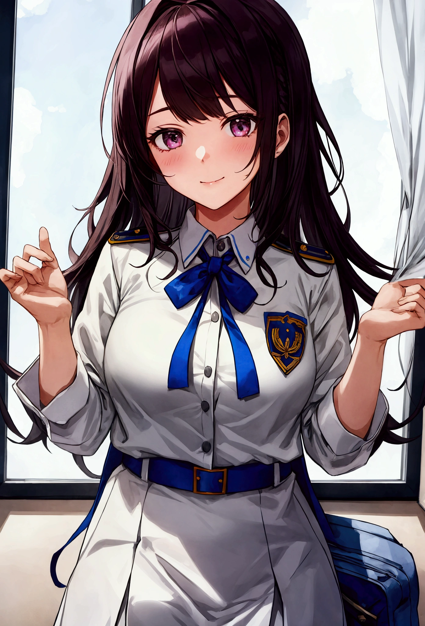 1girl, student council president