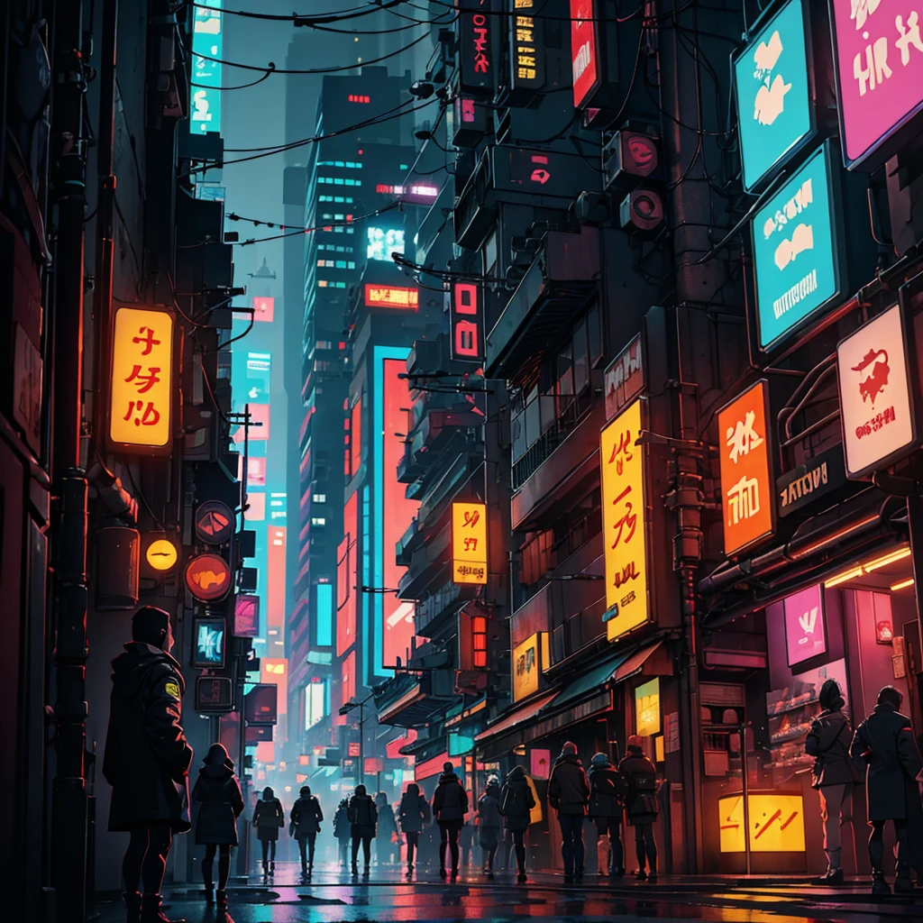 city ((cyberpunk style)), Hi-Tech city, mechanical enhancement, (high-tech fantasy), robotics, blade runner 2049