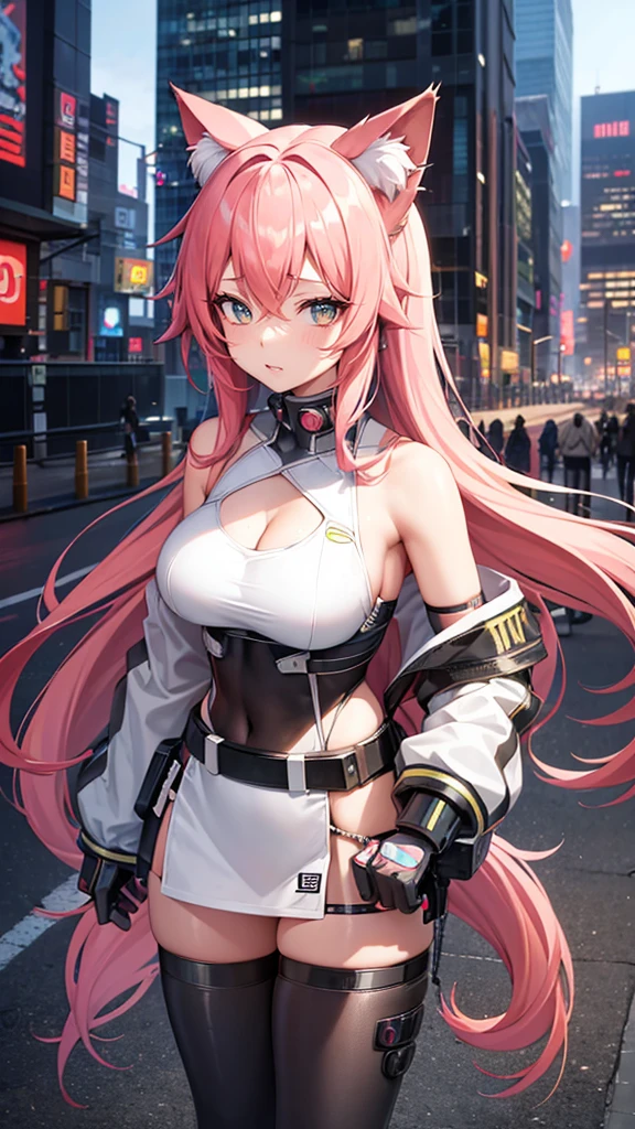 Anime girl with long hair and cat ears in the city, digital Cyberpunk anime art, Cyberpunk Anime Girl mech, female Cyberpunk Anime Girl, Cyberpunk Anime Girl, anime cyberpunk art, Cute Cyborg Girl, Digital Cyberpunk - Anime Art, Cyberpunk anime art, BoobsCyberpunk, Anime Style 4k, Perfect android girl, Cyberpunk beautiful girl, Beautiful girl cyborg