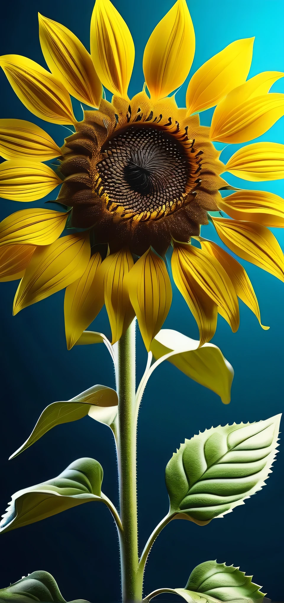3D 4k ultra HD super amoled sunflower