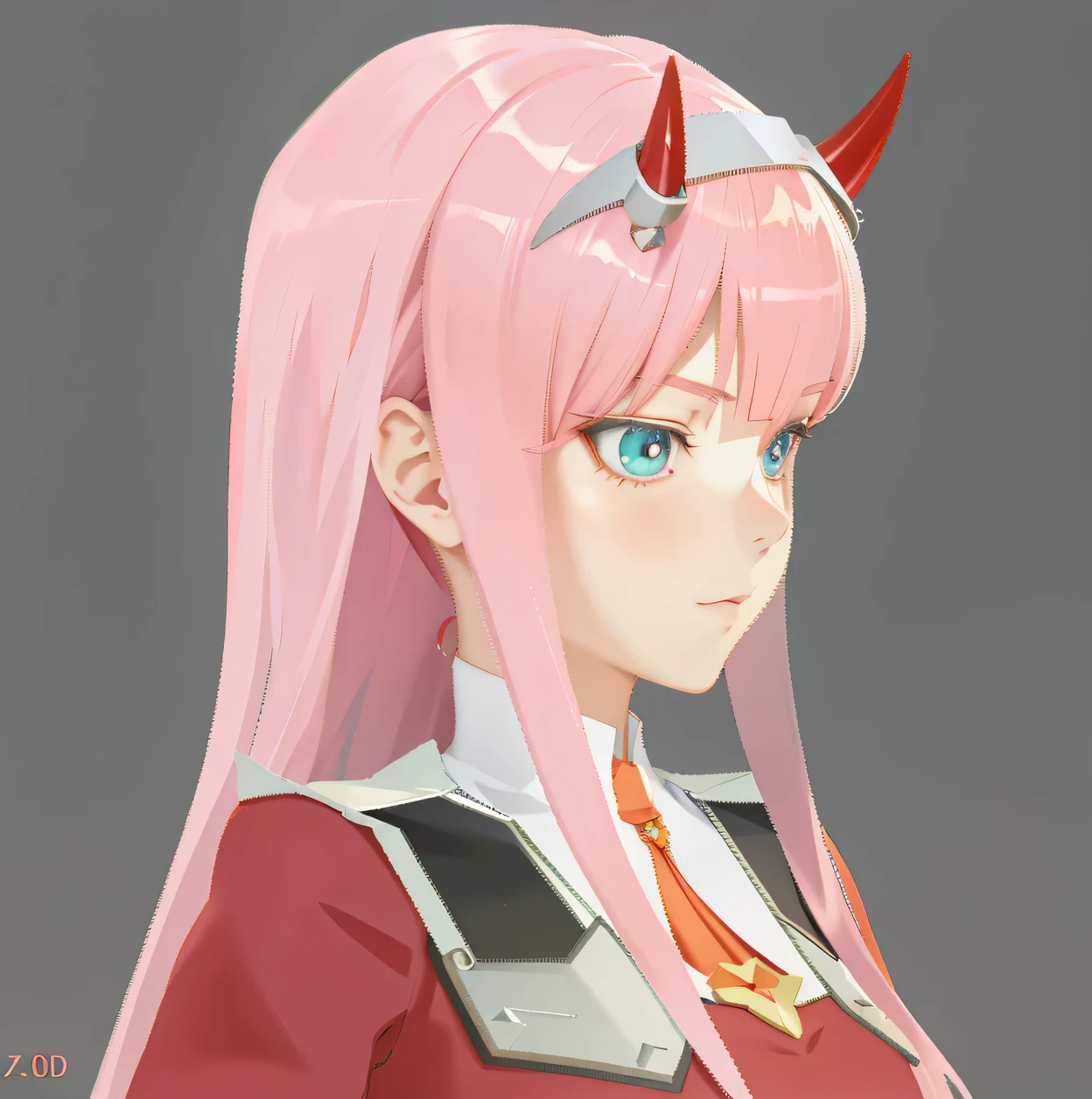 Anime girl with pink hair and horns in a red dress, Produced in collaboration with Anime Painter Studio, In the anime painter studio, Flat Anime style shadow, Anime style 3d, Stylized anime, Zero Two, Realistic anime 3D style, Anime style, high resolution drawing, Cartoon rendering style, Anime realism style, Realistic anime art style, The anime is very detailed,3D Character Art,Ashe,2。5 D CGI Anime Fantasy Artwork,CGScosiety,Close-up characters,As seen on the Art Station