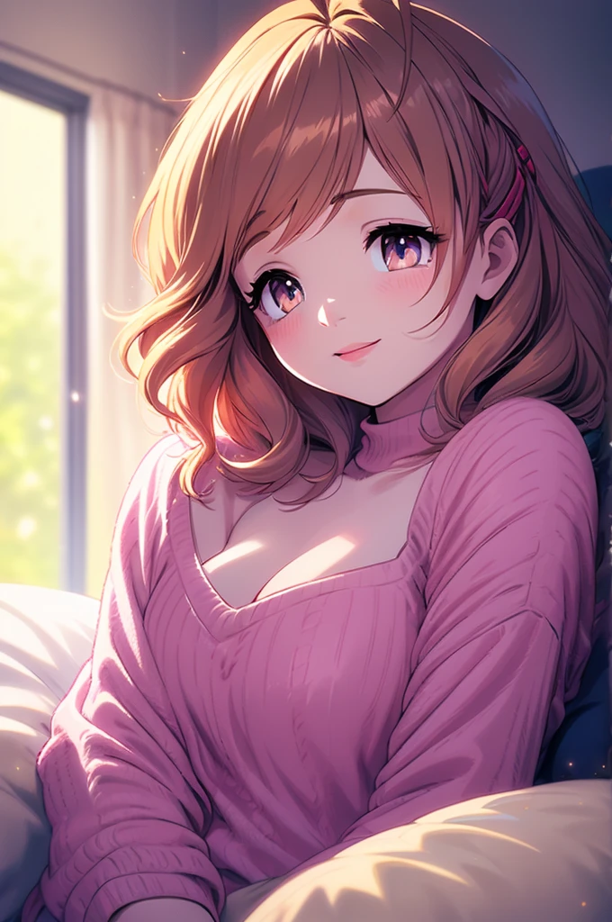 realistic, photorealistic, 1 mother cat girl, 1 daughter cat girl, mother and daughter on bed, smiling, mother with large , daughter with short bobbed hair, mother applying lipstick, mother kissing daughter, detailed facial features, extremely detailed eyes, extremely detailed lips, warm lighting, pastel colors, soft focus, elegant, tender, loving, intimate, masterpiece, best quality, 8k, highly detailed