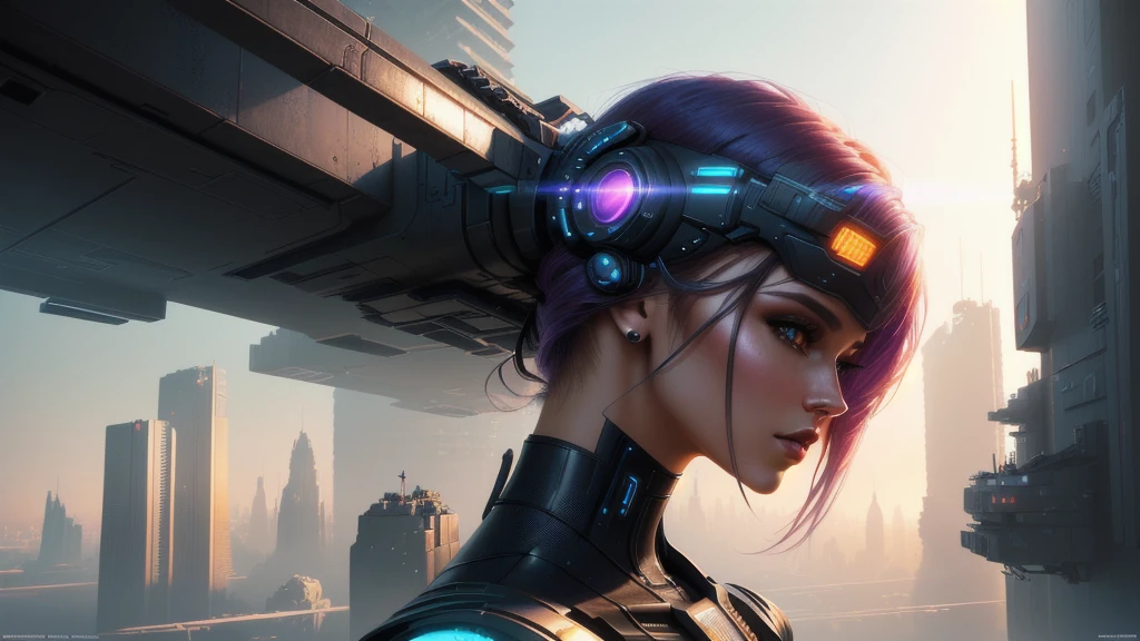 futuristic, science fiction, digital art, concept art, artwork, fantasy art, fan art, 3D, CGI, cyberpunk, cyber, painting, city, urban, cityscape, futuristic city, realistic, closeup, women, fantasy girl, HD wallpaper