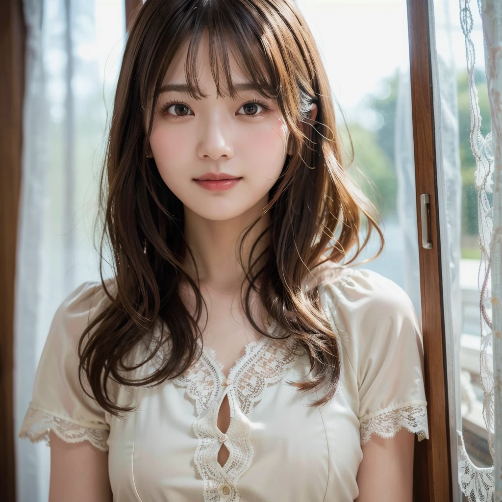 Sitting on the tatami in a Japanese room、beautiful woman looking up、open your mouth、I'm looking at you lovingly、30 years old、japanese woman、one woman、long hair、brown hair、white lace bra、((Looking Down from Above:1.8), (upturned eyes :1.5), seductively posing on all fours on a floor, looking up flirtatiously, cheerful, happy, smile, smile、look at camera)、chest is wide open、small breasts、((Best quality, 8k, RAW photo, Masterpiece :1.3)), (realistic、Photoreal:1.37)、Super detailed、super high resolution, (professional lighting), alone, 1 woman, solo, see the beholder, (30 years old), japanese, beautiful and detailed face, shining eyes, (slim waist :1.3), Fine and beautiful skin, skin texture,