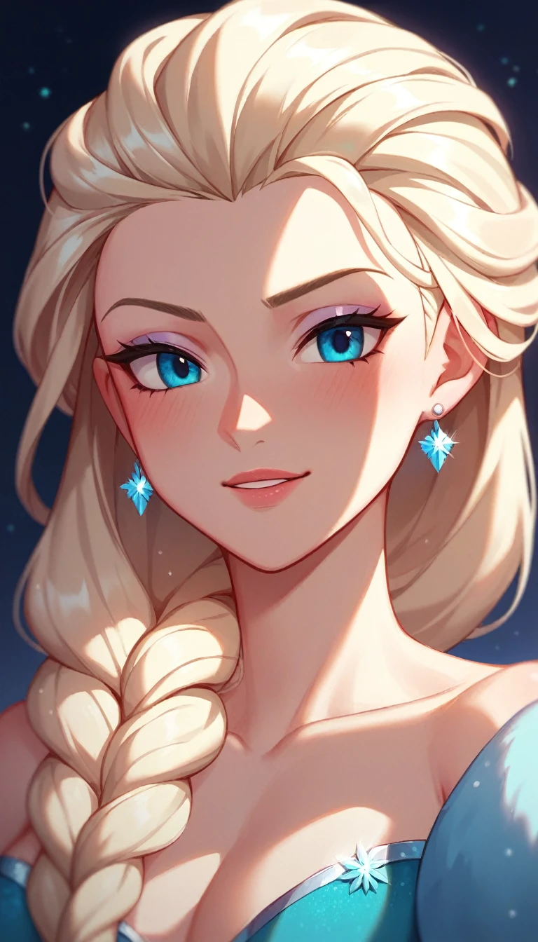 A masterpiece, Very detailed, of the highest quality, original art full color frame anime, princess elsa