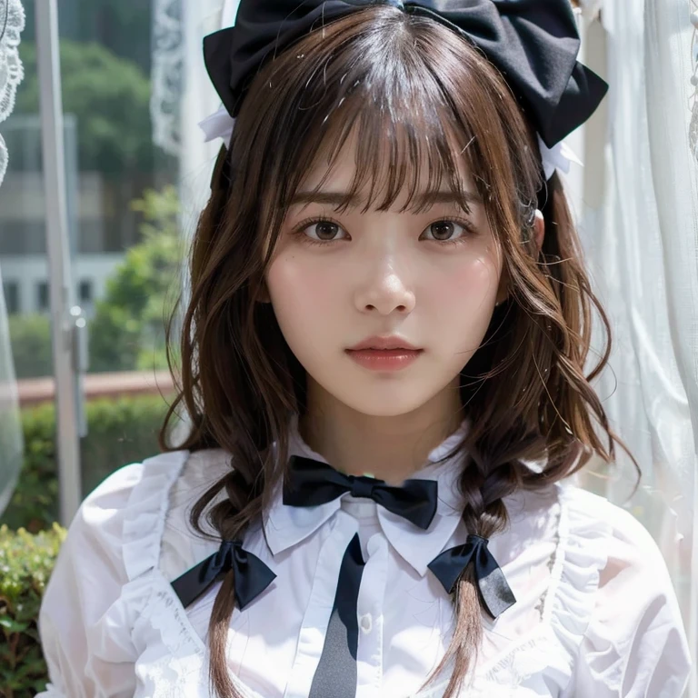Black maid outfit,A bow tie,Headband