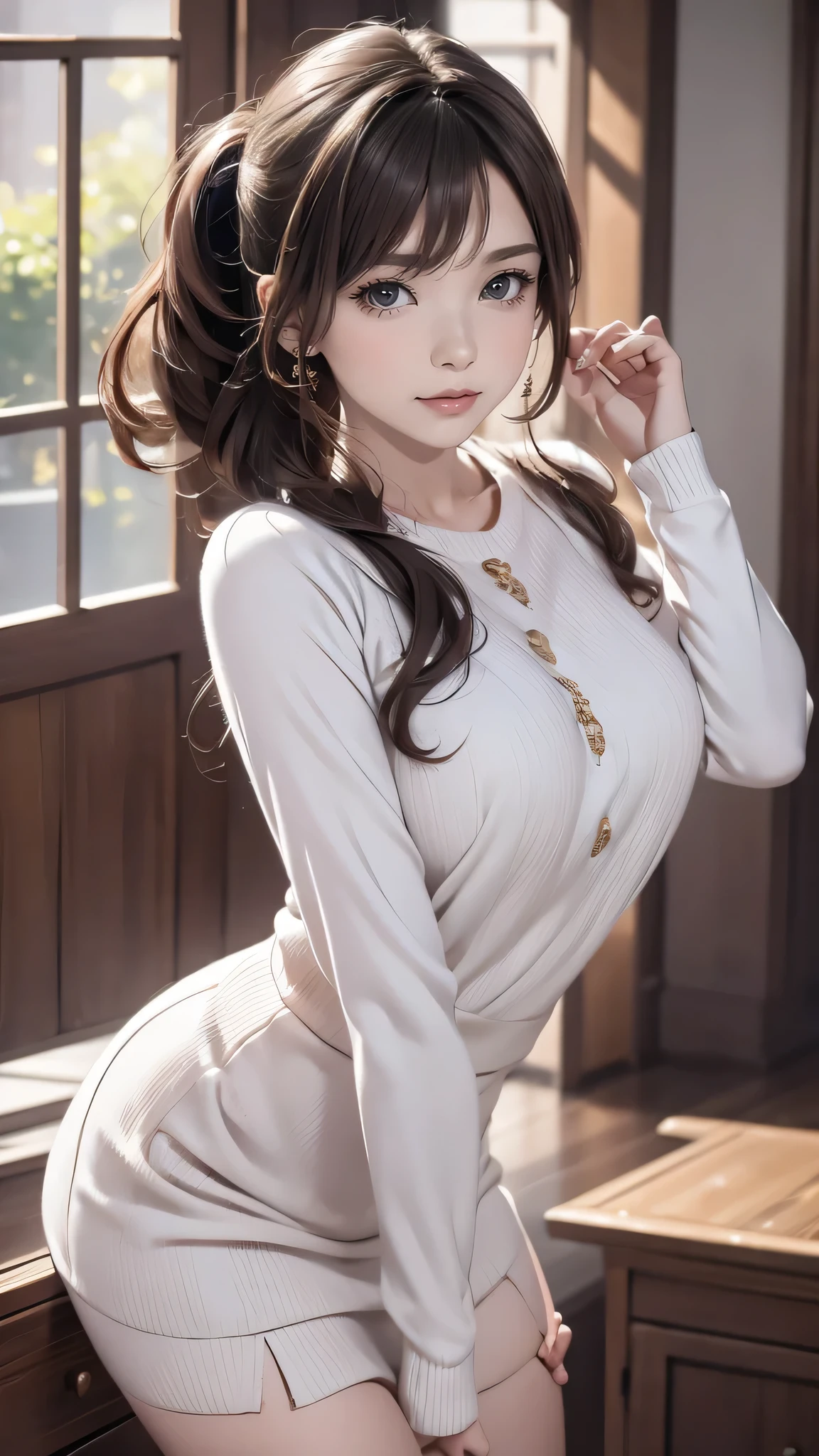 (random cute pose),(random hairstyle),(Highest image quality,(8K), Ultra-realistic, Best Quality, High quality, High Definition, high quality texture, high detailing, Beautiful detailed, fine detailed, extremely details CG, Detailed texture, realistic representation of face, masterpiece, presence)