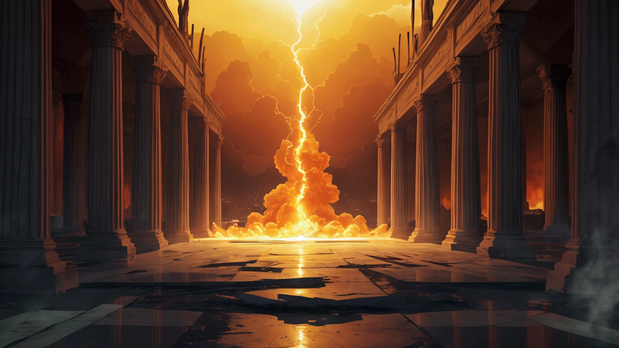 "Description: Create a dramatic scene depicting the convergence of various biblical signs of the end times, illustrating the collective urgency and significance of these events.
Details: Use a color palette with deep, dramatic tones like dark blues, purples, and fiery reds to convey a sense of urgency and intensity. Include elements such as:
Collage of Signs: Create a composite image showing key signs such as natural disasters, wars, moral decay, and the rise of global governance. Arrange these elements in a way that they appear interconnected and overlapping.
Clock or Countdown: Incorporate a clock or countdown timer to emphasize the urgency and the notion that time is running out.
Biblical Texts: Add excerpts from relevant biblical passages or prophetic texts in the background to ground the visuals in scripture.
Highlight the compelling nature of these signs and the need for reflection and preparedness."